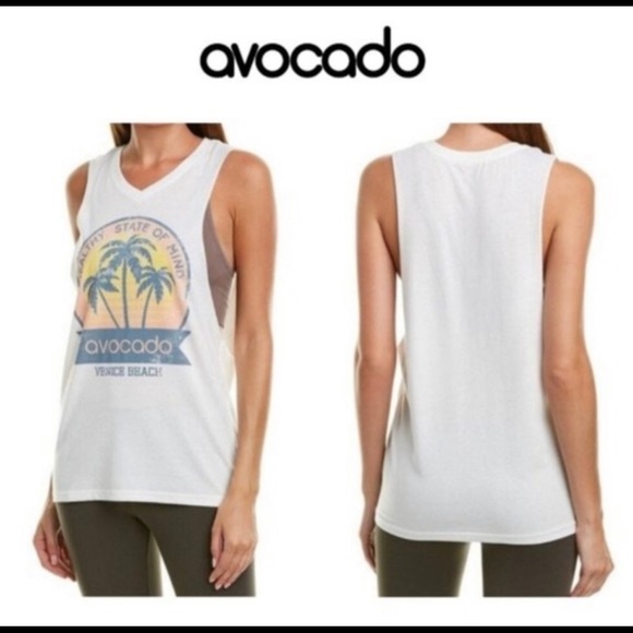 Avocado Healthy State of Mind Tank Top Size Medium - Picture 2 of 8